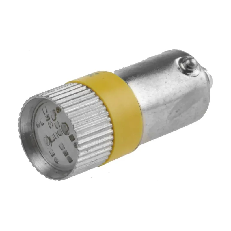 RS PRO Yellow Indicator Lamp Multichip BA9 Base 10 mm Diameter 180° Viewing Angle 100000h Life Hours 211-033