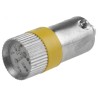 RS PRO Yellow Indicator Lamp Multichip BA9 Base 10 mm Diameter 180° Viewing Angle 100000h Life Hours 211-033