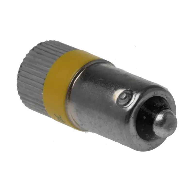 RS PRO Yellow Indicator Lamp Multichip BA9 Base 10 mm Diameter 180° Viewing Angle 100000h Life Hours 211-033
