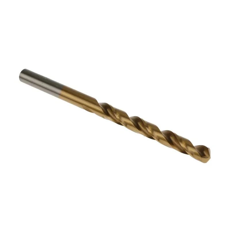 RS PRO HSS Jobber Drill Bit, Tin Coated, 5.2mm Diameter, 86mm Overall Length, Cylindrical Shank, Pack of 10, Model 213-180