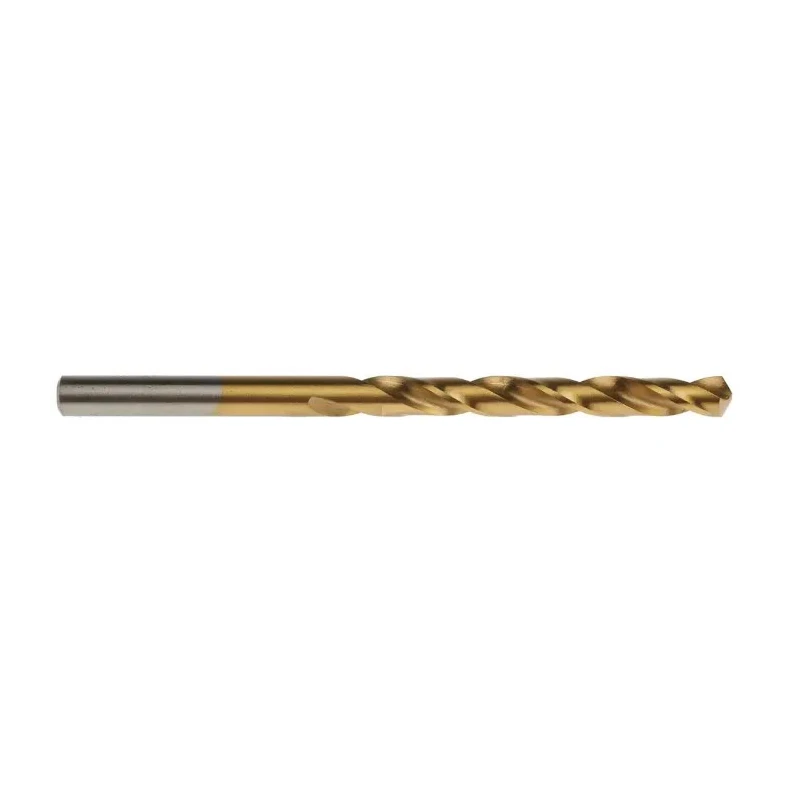 RS PRO HSS Jobber Drill Bit, Tin Coated, 5.2mm Diameter, 86mm Overall Length, Cylindrical Shank, Pack of 10, Model 213-180