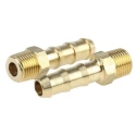 Legris Pneumatic Brass Pipe Fitting Adapter Male BSPT 1/8 in to Male, Threaded, Maximum Pressure 100 bar, 150°C 0123 06 10