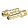 Legris Pneumatic Brass Pipe Fitting Adapter Male BSPT 1/8 in to Male, Threaded, Maximum Pressure 100 bar, 150°C 0123 06 10