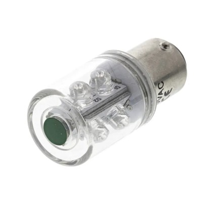 RS PRO LED Lamp Green BA15d, 6 LEDs, 360° Illumination, RoHS, 211-358