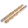 RS PRO HSS Jobber Drill Bit Set, 9.5mm Diameter, 125mm Overall Length, Tin Coated, 4 Flutes, Cylindrical Shank, DIN 214-076