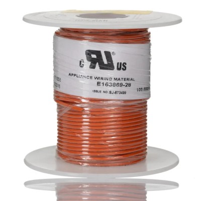 Alpha Wire Premium 3055 Series Orange Hook Up Wire, 18 AWG, 16 x 0.25 mm Strands, Polyvinyl, 30 m, 300V 3055 OR005