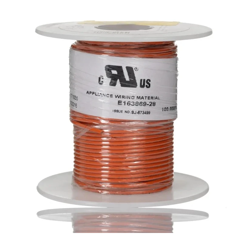Alpha Wire Premium 3055 Series Orange Hook Up Wire, 18 AWG, 16 x 0.25 mm Strands, Polyvinyl, 30 m, 300V 3055 OR005