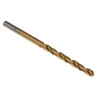 RS PRO HSS Jobber Drill Bit Set, Titanium Nitride Coated, 75mm Overall Length, 4mm Shank, 4 Flutes, Helical, Box of 213-821