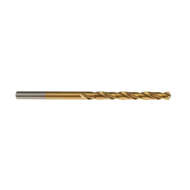 RS PRO HSS Jobber Drill Bit Set, Titanium Nitride Coated, 75mm Overall Length, 4mm Shank, 4 Flutes, Helical, Box of 213-821