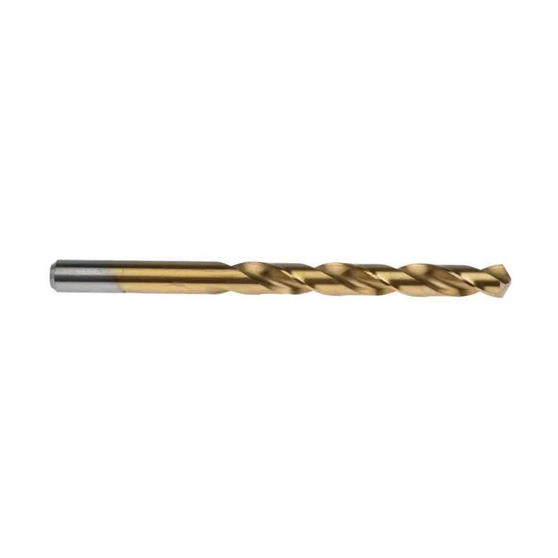 RS PRO HSS Jobber Drill Bit, 125mm Overall Length, 9mm Diameter, Titanium Nitride Coated, Cylindrical Shank, Box of 214-048