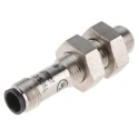 Baumer Threaded Barrel Inductive Proximity Sensor M5 x 0.5, PNP Output, 30V, 1 mm Detection, Stainless IFRM 05P15A3/S05L