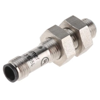 Baumer Threaded Barrel Inductive Proximity Sensor M5 x 0.5, PNP Output, 30V, 1 mm Detection, Stainless IFRM 05P15A3/S05L