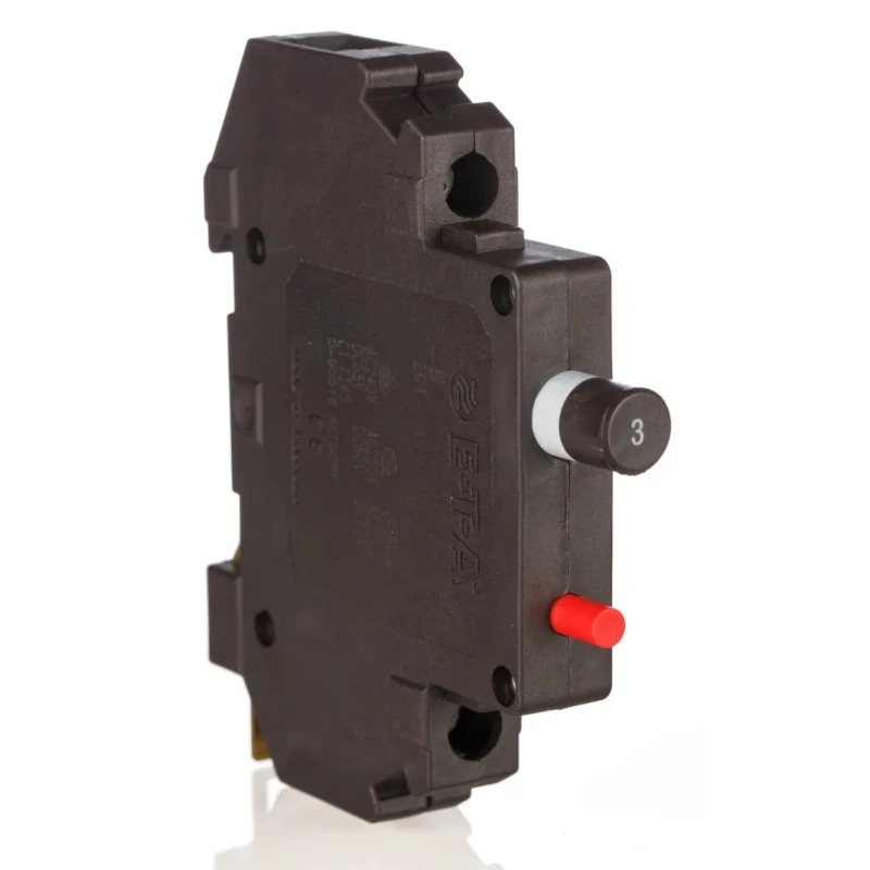 ETA Thermal Magnetic Circuit Breaker 3A 1-Pole DIN Rail 250V AC 201-3A