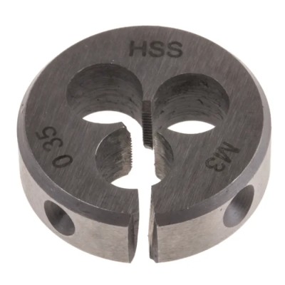 RS PRO Threading Die M3 x 0.35 mm HSS, 0.8125 in OD 215-776