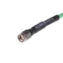 Radiall Cable Assembly Series Coaxial Cable Male SMA to Male SMA, 1 m, 50 Ω, Green Jacket R286301073