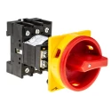 Eaton 3-Pole Rear Panel Isolator Switch, IP65 Protection, 23A, 13kW, Red Rotary Handle 