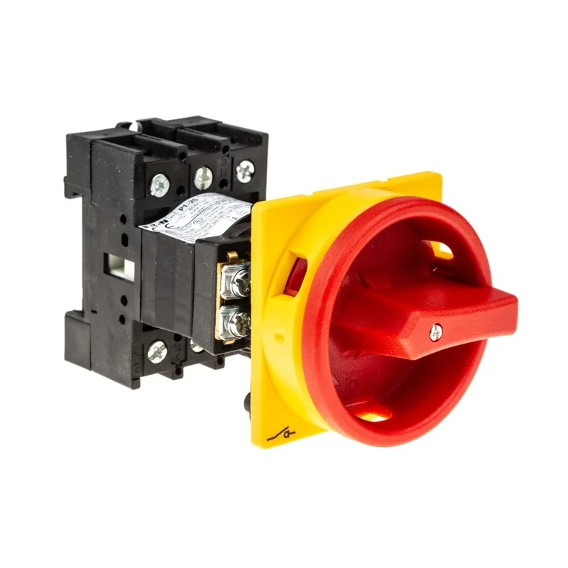 Eaton 3-Pole Rear Panel Isolator Switch, IP65 Protection, 23A, 13kW, Red Rotary Handle 