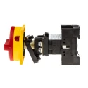 Eaton 3-Pole Rear Panel Isolator Switch, IP65 Protection, 23A, 13kW, Red Rotary Handle 