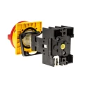 Eaton 3-Pole Rear Panel Isolator Switch, IP65 Protection, 23A, 13kW, Red Rotary Handle 