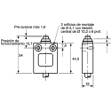 Honeywell 14CE Series Cross Roller Plunger Limit Switch, SPDT, IP65–IP68, Die Cast Zinc, 250V AC, 30V DC, 5A 14CE3-1