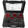 RS PRO Bi-Metal Drill Bit Set, 51 mm Diameter, 9 Pieces, Arbor Included, Model 216-016