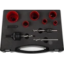 RS PRO Bi-Metal Drill Bit Set, 51 mm Diameter, 9 Pieces, Arbor Included, Model 216-016