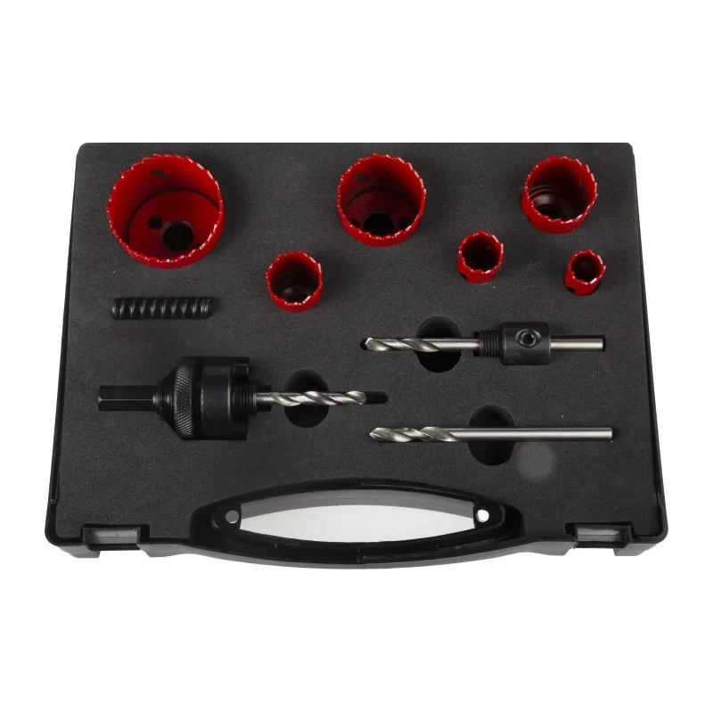 RS PRO Bi-Metal Drill Bit Set, 51 mm Diameter, 9 Pieces, Arbor Included, Model 216-016