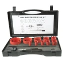 RS PRO Bi-Metal Hole Saw Set, 76 mm Max Diameter, 13 Piece Set, Model 216-038