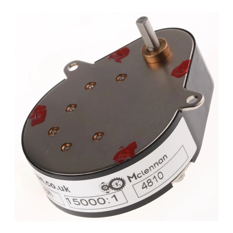 McLennan Servo Supplies Ovoid Gearbox 15000:1 Gear Ratio, 1 Nm Max Torque, 1rpm Max Speed, 4mm Shaft P5-G62L82