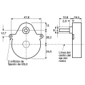 McLennan Servo Supplies Ovoid Gearbox 15000:1 Gear Ratio, 1 Nm Max Torque, 1rpm Max Speed, 4mm Shaft P5-G62L82