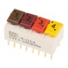 ERG Slide Rotary Coded DIP Switch Through Hole, Slide Actuator, Mount Type Through Hole, 5A @ 100Vac SDC 04 014 STD