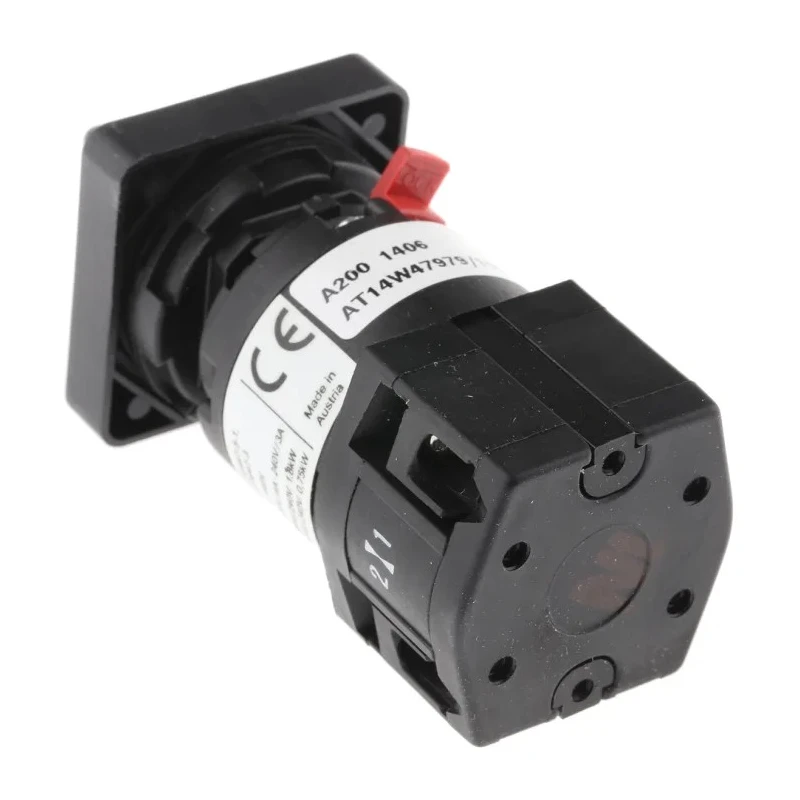 Schneider Electric Rotary Cam Switch Handle Actuator 6 Poles 690V IP65/IP20 Harmony Series K10A001ACH