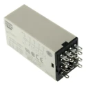 Omron DIN Rail Timer Relay, 4-Contact, 24V AC/DC, 0.1–3 min Adjustable, 4PDT, Plug-In, IP40 H3Y-4 DC24 3M