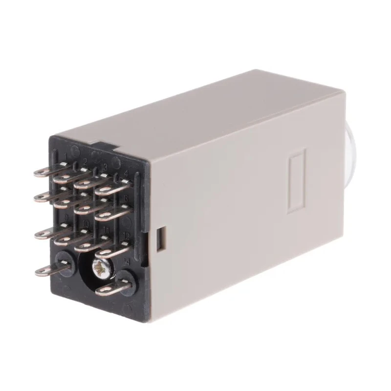 Omron Timer Relay DIN Rail Mount, 4-Contact, 125V DC, 200/230V AC, 0.1–3 min, 1-Function, 4PDT Switch H3Y-4 AC200-230 3M