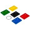 Securikey Plastic Key Tag Pack of 100, Assorted Colours AKKTR100