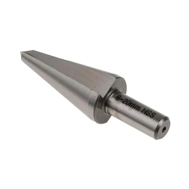RS PRO HSS Cone Cutter Drill Bit, 6 mm to 20 mm, Bright Finish, 2 mm Max Drilling Thickness, 22 mm Shank 221-620