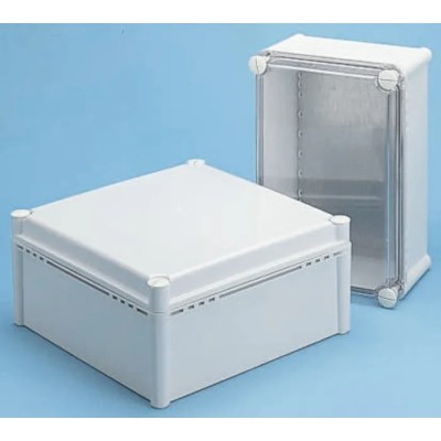 Fibox FEX Polycarbonate Electrical Enclosure IP54 IK08, Grey Lid, 378x278x130mm FEX 3828 18 G ENCLOSURE