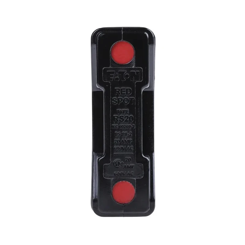 Eaton Rail Mount Fuse Holder 20A, 1P Pole, 690V AC, DIN 35mm, Anti Vibration RS20P/G/BLK