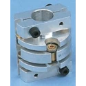 Huco Flexible Membrane Coupler 33.5 mm OD, 65 mm Bore, 40.1 mm Length, Stainless Steel, 40000 rpm 466.33.3132