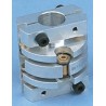 Huco Flexible Membrane Coupler 33.5 mm OD, 65 mm Bore, 40.1 mm Length, Stainless Steel, 40000 rpm 466.33.3132