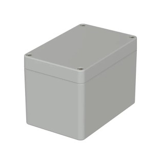 Bopla Flanged Euromas Series Polycarbonate Enclosure, Grey Lid, IP65, 120x80x85 mm, Model 
