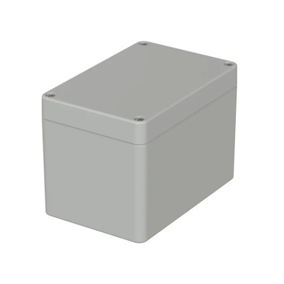 Bopla Flanged Euromas Series Polycarbonate Enclosure, Grey Lid, IP65, 120x80x85 mm, Model 