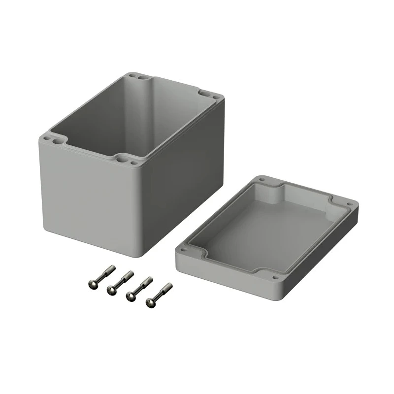 Bopla Flanged Euromas Series Polycarbonate Enclosure, Grey Lid, IP65, 120x80x85 mm, Model 