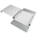 METCASE Unicase Aluminium Instrument Case, Grey, 90 mm Height, 250 mm Length, 260 mm Width, IP40, M5502110