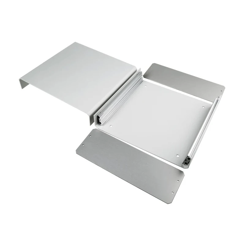 METCASE Unicase Aluminium Instrument Case, Grey, 90 mm Height, 250 mm Length, 260 mm Width, IP40, M5502110