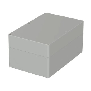 Bopla Flanged Euromas Series Polycarbonate Electrical Enclosure Grey Lid IP66 240.3x160.3x120mm 