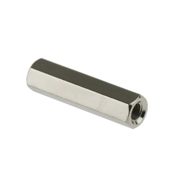 RS PRO Hex Standoff M3, Female/Female, 20 mm Body, Brass, Nickel-Plated, Hex Shape 222-424