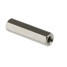 RS PRO Hex Standoff M3, Female/Female, 20 mm Body, Brass, Nickel-Plated, Hex Shape 222-424