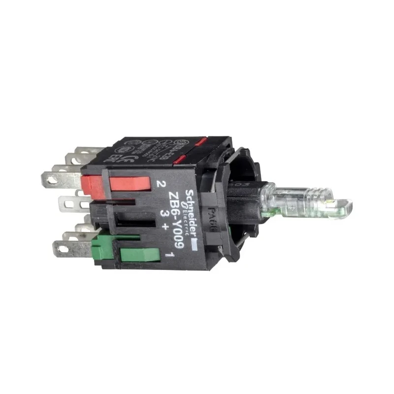 Schneider Electric Harmony XB6 Contact & Light Block 12V Green LED 1 NO FASTON Terminal ZB6ZB31B