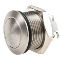 APEM Push Button Switch Momentary Screw Mount 19.2 mm Cutout SPST IP65 Dome Silver AV191003C940K